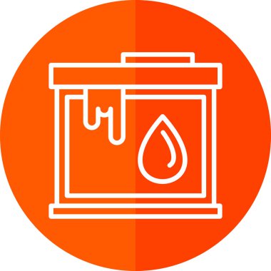 Bir benzin deposunun vektör illüstrasyonu