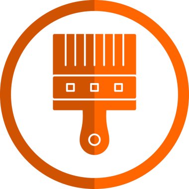 Boya fırçası simgesinin vektör illüstrasyonu