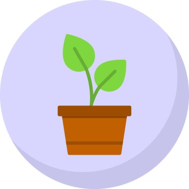 bitki simgesi vektör illüstrasyonu