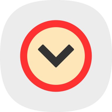 işaret simgesini işaretle, vektör illüstrasyonu 