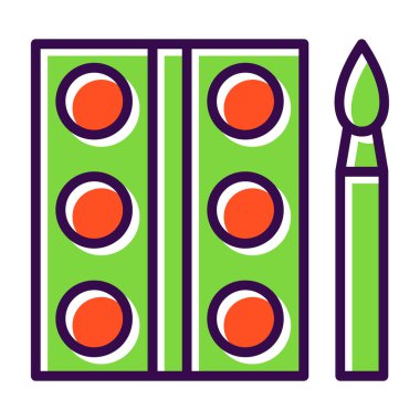 boya fırçası ikonu. Tasarım. vektör illüstrasyonu.