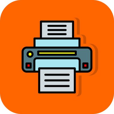  Printer web icon simple illustration