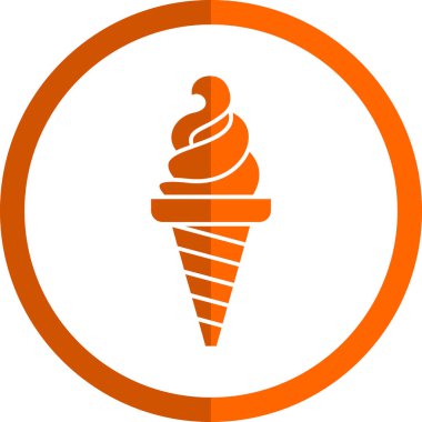 dondurma ikonu vektör illüstrasyonu