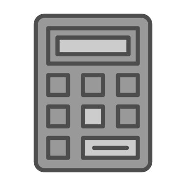 Basit Hesaplayıcı Simgesi, vektör illüstrasyonu
