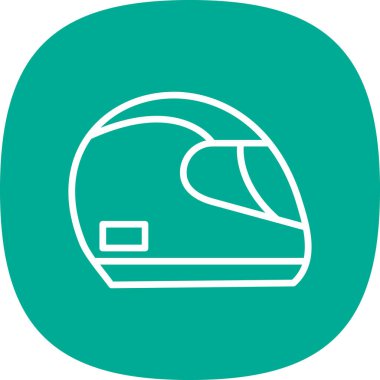 Kask simge yarış, illüstrasyon vektör 