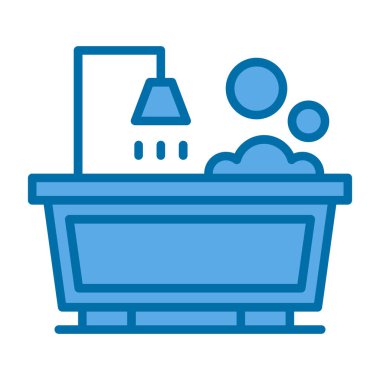 Sabun hattı ikon vektör resimli çamaşır sepeti