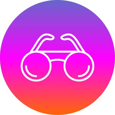 gözlük simgesi, vektör illüstrasyonu 