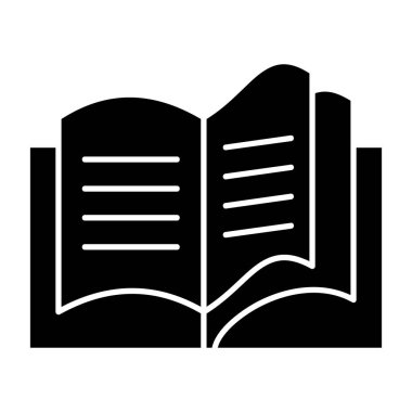 Kitap simgesinin vektör illüstrasyonu 