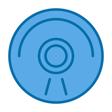 CD mi? Web simgesi basit illüstrasyon