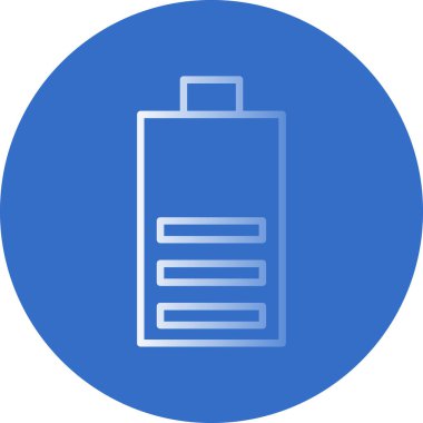 Pil simgesinin vektör illüstrasyonu