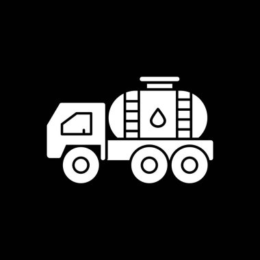 Petrol tankeri simgesi, basit stil