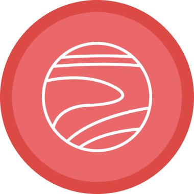 Toprak. Web simgesi basit illüstrasyon