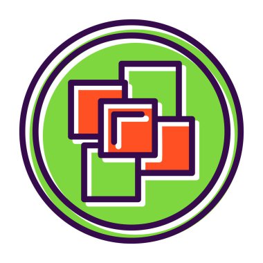 Moda biçimi izole edilmiş arkaplanda bulmaca simgesi