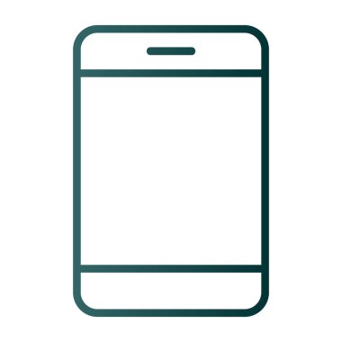 Akıllı telefon simgesinin vektör illüstrasyonu 