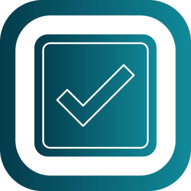 yaratıcı düz kontrol simgesi vektör illüstrasyonu