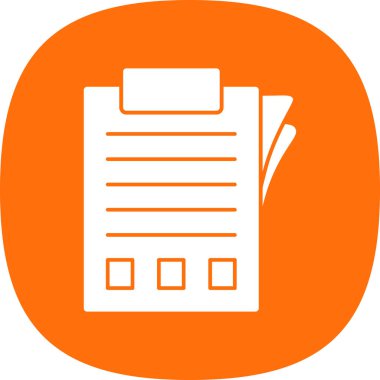 belge simgesi, vektör illüstrasyonu basit tasarım