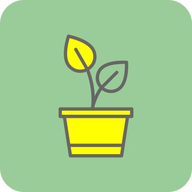 Bitki Pot vektör simgesi