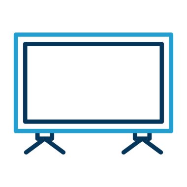 televizyon hattı ikon vektör illüstrasyonu