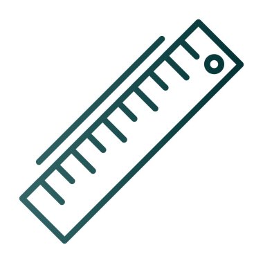 ruler icon, vector illustration simple design