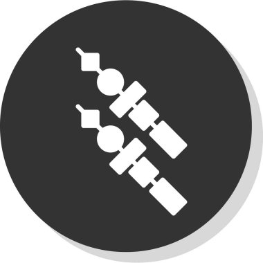 Kebap simge vektör çizim