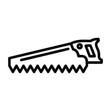 El testeresi simgesi, web basit illüstrasyonu