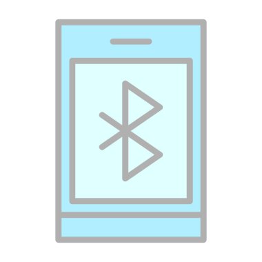 Bluetooth Web simgesi basit illüstrasyon 