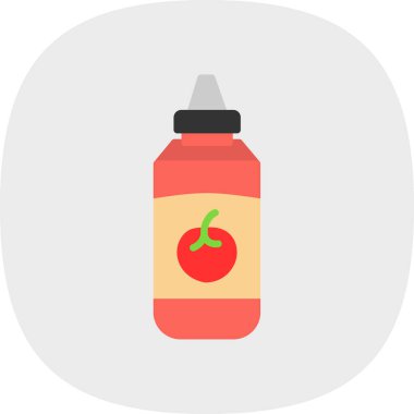 Şişe Düz Vektör Simgesi