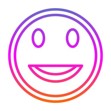 Moda tarzı ve vektör illüstrasyonunda emoji simgesi