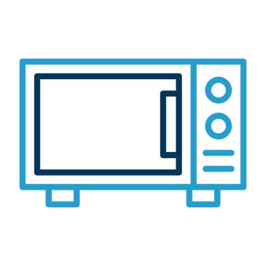 televizyon hattı ve ikon vektör illüstrasyon tasarımını doldur