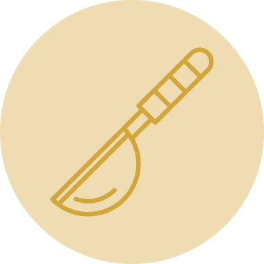 Ladle Web simgesi, vektör illüstrasyonu