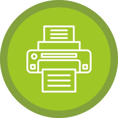  yazıcı web simgesi basit illüstrasyon