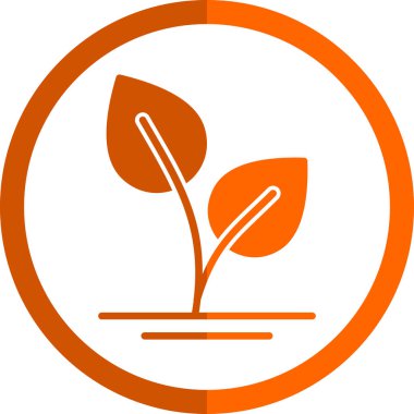 Bitki. Web simgesi basit illüstrasyon