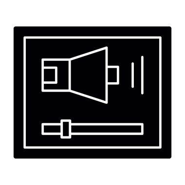 hoparlör vektör illüstrasyonu