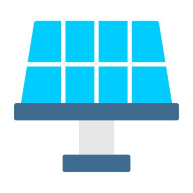 Güneş paneli. Basit resimleme