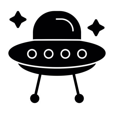 Uzaylı simgesi, vektör illüstrasyonu