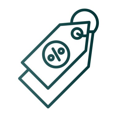 Fiyat Etiketi simgesi, vektör illüstrasyonu basit tasarım