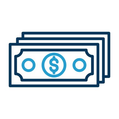  Dolar simgesi vektör illüstrasyon tasarımı