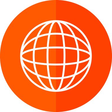 Dünya çapında simge vektör illüstrasyonu 