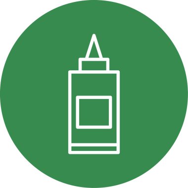 Yapıştırıcı web simgesi, basit vektör illüstrasyonu