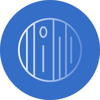 gezegen simgesi, vektör illüstrasyonu basit tasarım