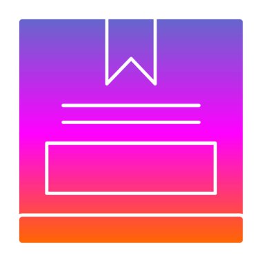 kutu simgesi, vektör illüstrasyonu basit tasarım