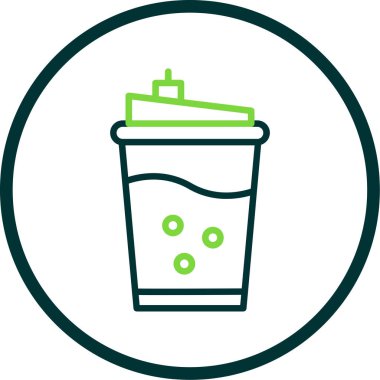 Kahve fincanı simgesinin vektör çizimi