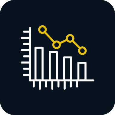 iş grafiği simgesi, vektör illüstrasyonu basit tasarım