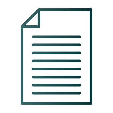 belge simgesi, vektör illüstrasyonu basit tasarım