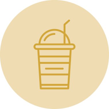 Bir kahve simgesinin vektör çizimi