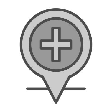 konum simgesi. beyaz arkaplanda izole edilmiş web tasarımı için ana konum pin vektör simgesi