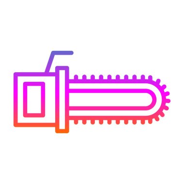 Modern Testere Bıçağı simgesinin vektör çizimi                         