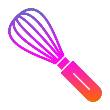 Mutfak çırpma düz vektör çizimi 