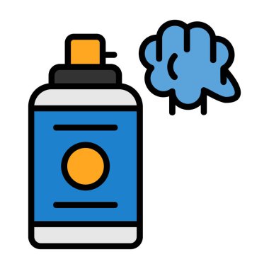 Sprey renk ikonu vektör illüstrasyonu