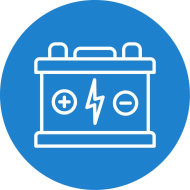 Pil. Web simgesi basit tasarım                       